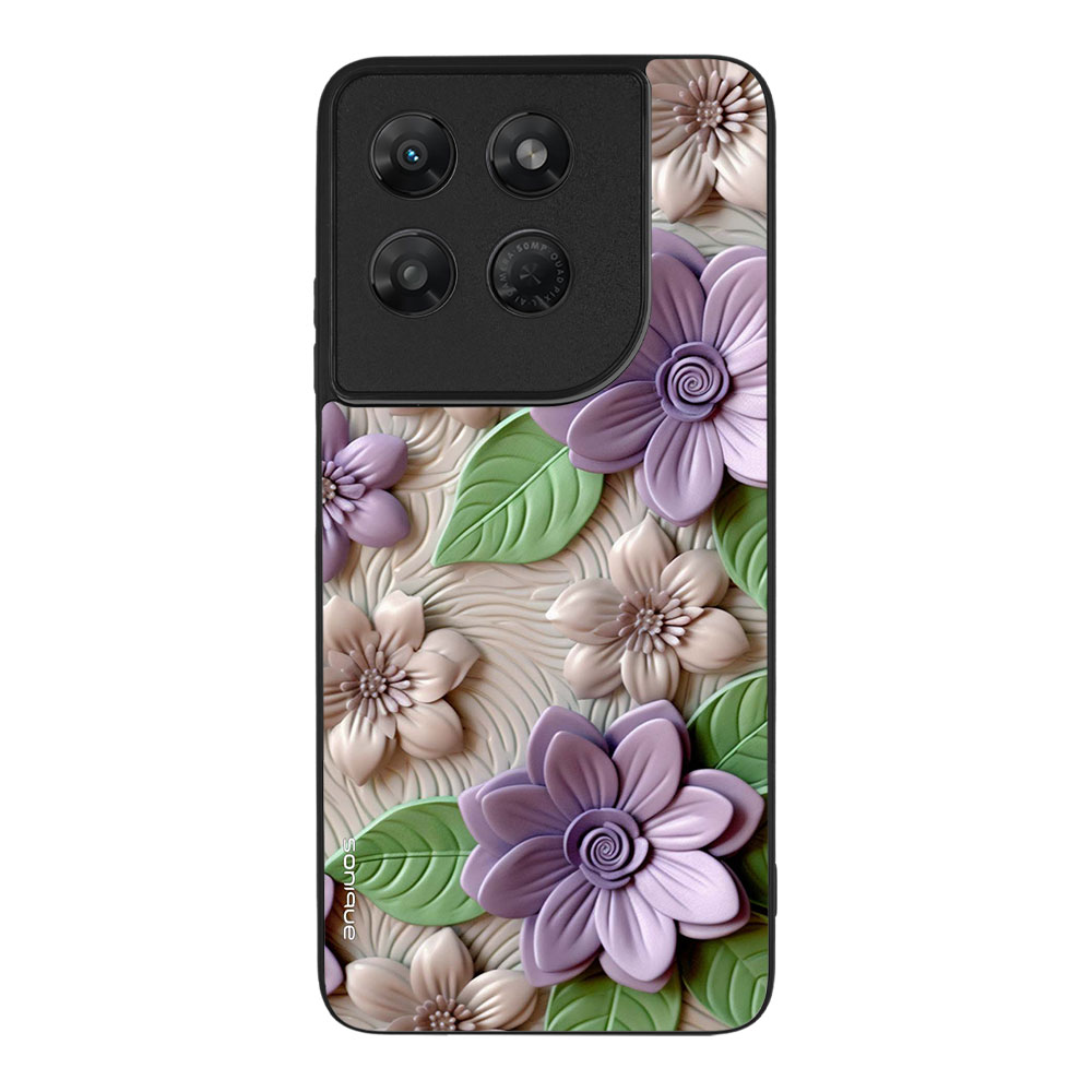 Θήκη Sonique 3D Flower Series για Motorola Moto G37 5G / Moto G37 Power 5G / Moto G47 5G Βιολετί