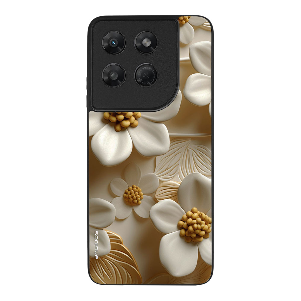Θήκη Sonique 3D Flower Series για Motorola Moto G37 5G / Moto G37 Power 5G / Moto G47 5G Λευκό