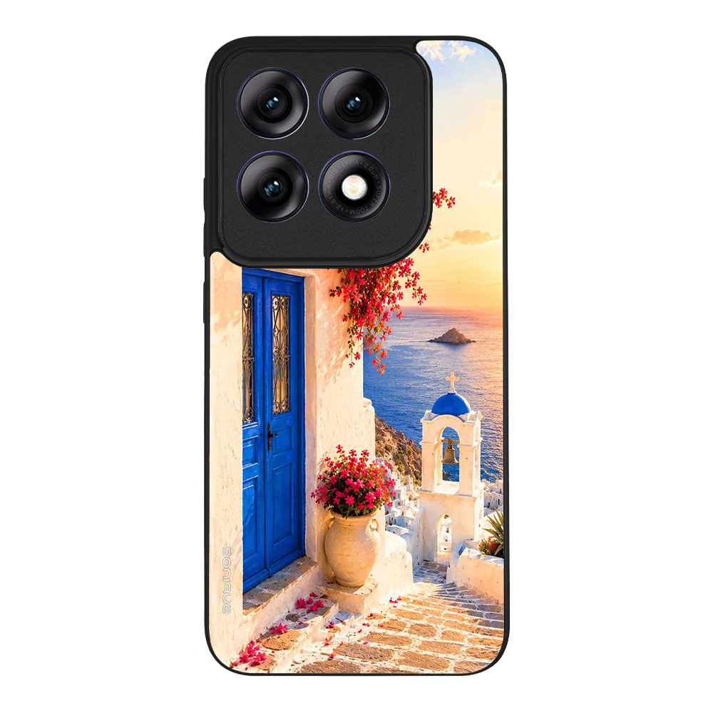 Θήκη Sonique Greek Island Muse Series για Motorola Edge 70 Pro 5G Ηλιοβασίλεμα Σαντορίνης