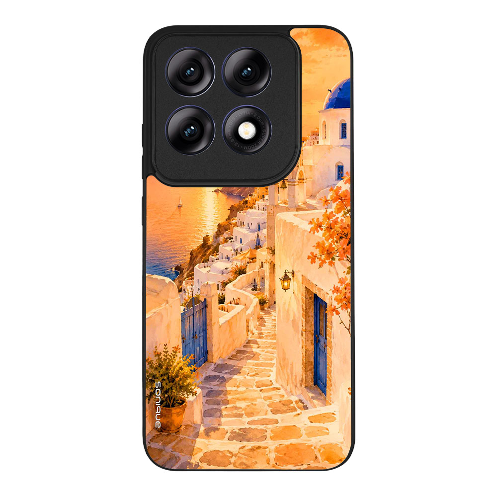 Θήκη Sonique Greek Island Muse Series για Motorola Edge 70 Pro 5G Ηλιοβασίλεμα στην Οία