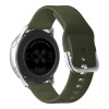 Λουράκι Σιλικόνης Universal Soft Band Sonique 22mm με Ασημί Κούμπωμα για Samsung, Huawei, Amazfit, Xiaomi, Honor Λαδί