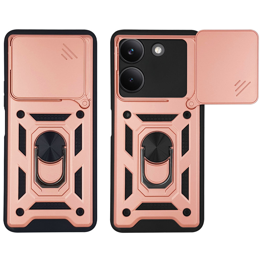 Θήκη Ring Armor CamPro Sonique για Xiaomi Poco X8 Pro 5G Ροζ Χρυσό