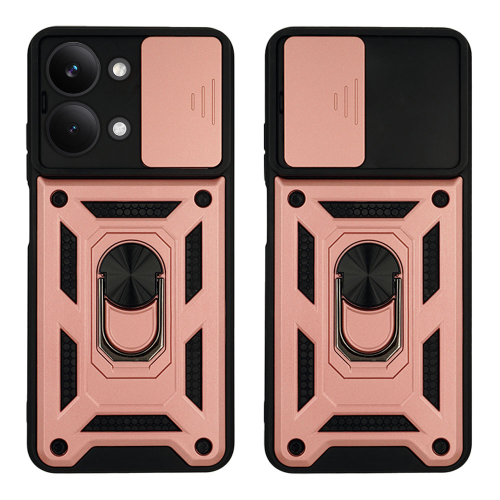 Θήκη Ring Armor CamPro Sonique για Xiaomi Poco X8 Pro Max 5G Ροζ Χρυσό
