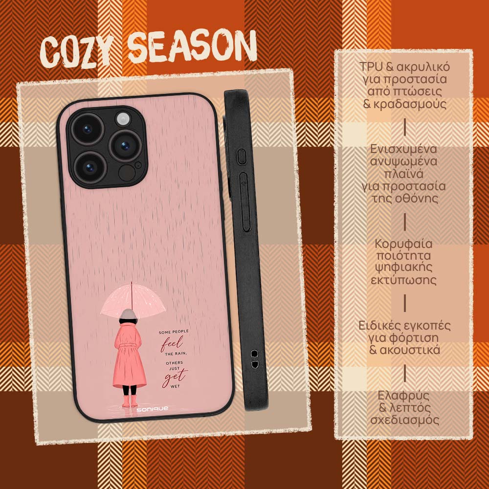 Θήκη Sonique Cozy Season Series για Google Pixel 9 Pro 5G Feel The Rain