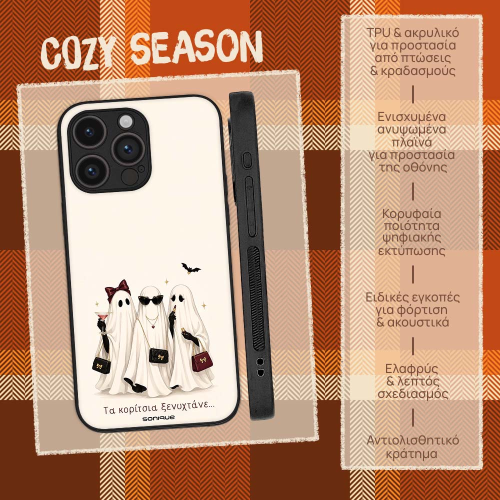Θήκη Sonique Cozy Season Series για Google Pixel 9a 5G Τα Κορίτσια Ξενυχτάνε