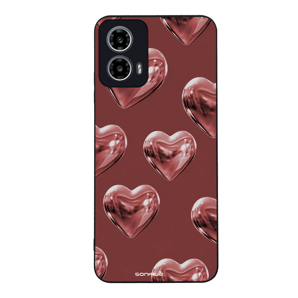 Θήκη Sonique Back to Y2K Series για Motorola Moto G34 5G Shiny Hearts