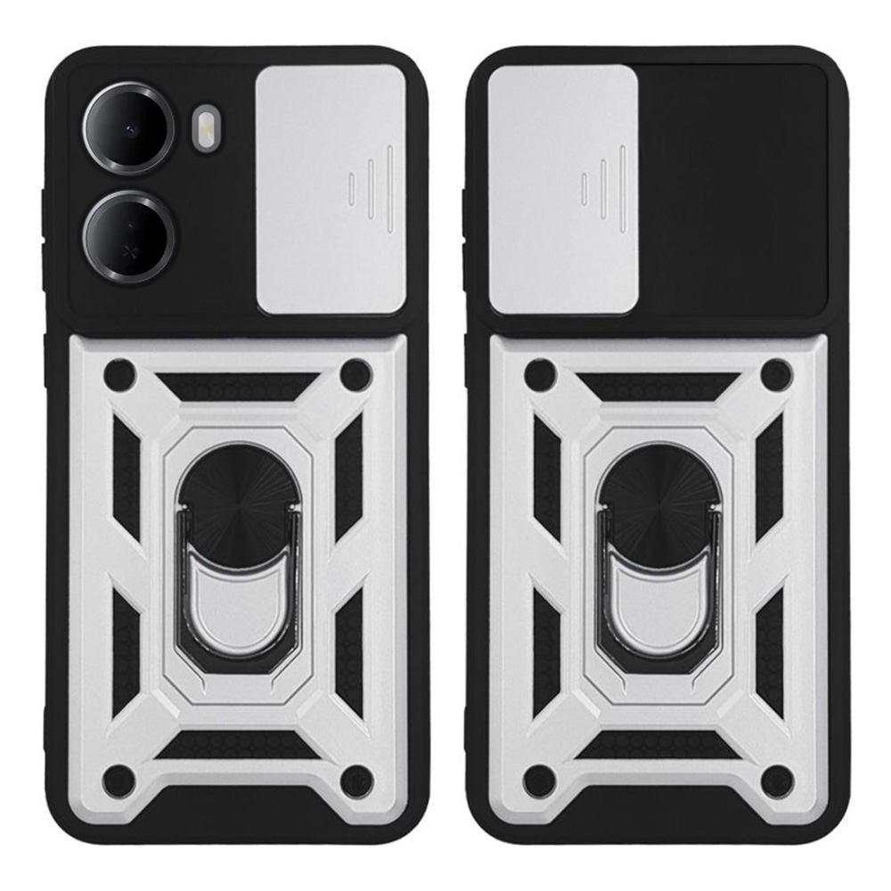 Θήκη Ring Armor CamPro Sonique για Xiaomi Redmi 15A 5G Ασημί