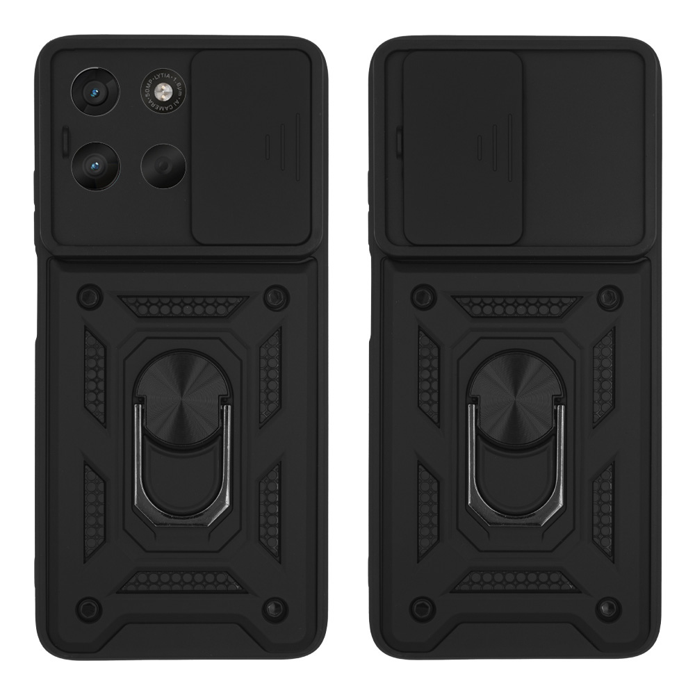 Θήκη Ring Armor CamPro Sonique για Motorola Moto G57 Power 5G / Moto G67 Power 5G Μαύρο