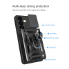 Θήκη Ring Armor CamPro Sonique για Motorola Moto G67 5G / Moto G77 5G Μαύρο
