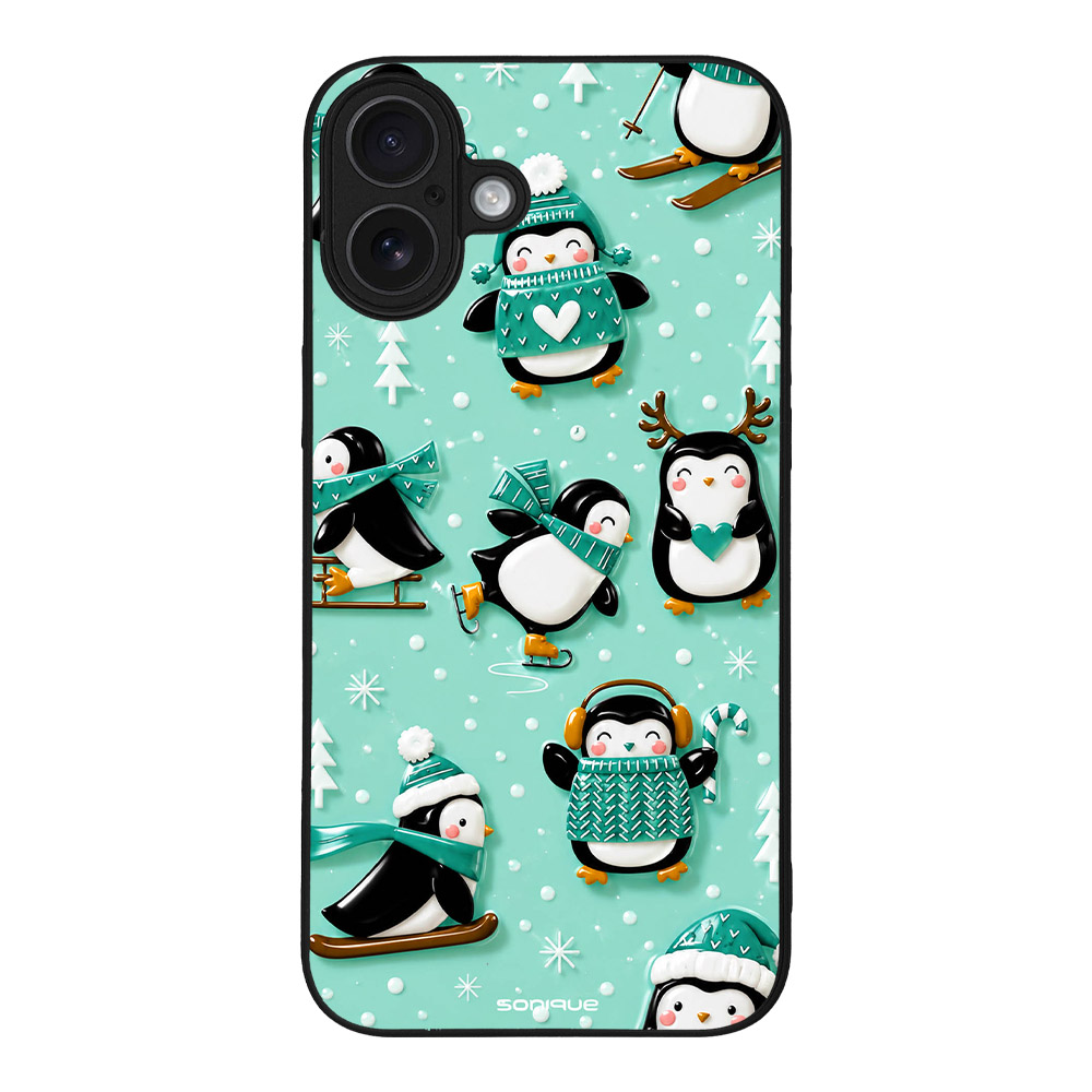 Θήκη Sonique It's Christmas Time Series για Apple iPhone 16 Plus Sweet Penguin