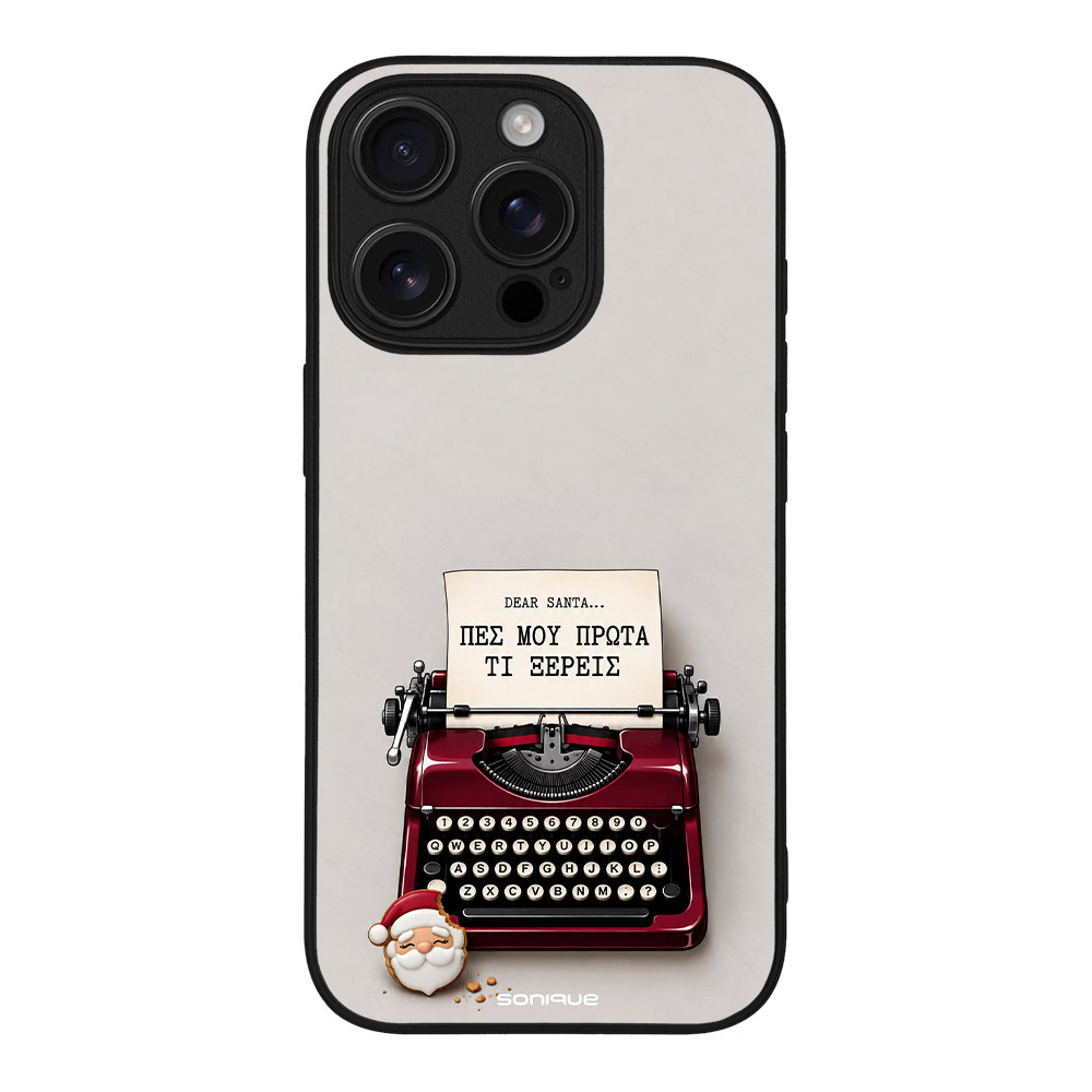 Θήκη Sonique It's Christmas Time Series για Apple iPhone 16 Pro Dear Santa – Men