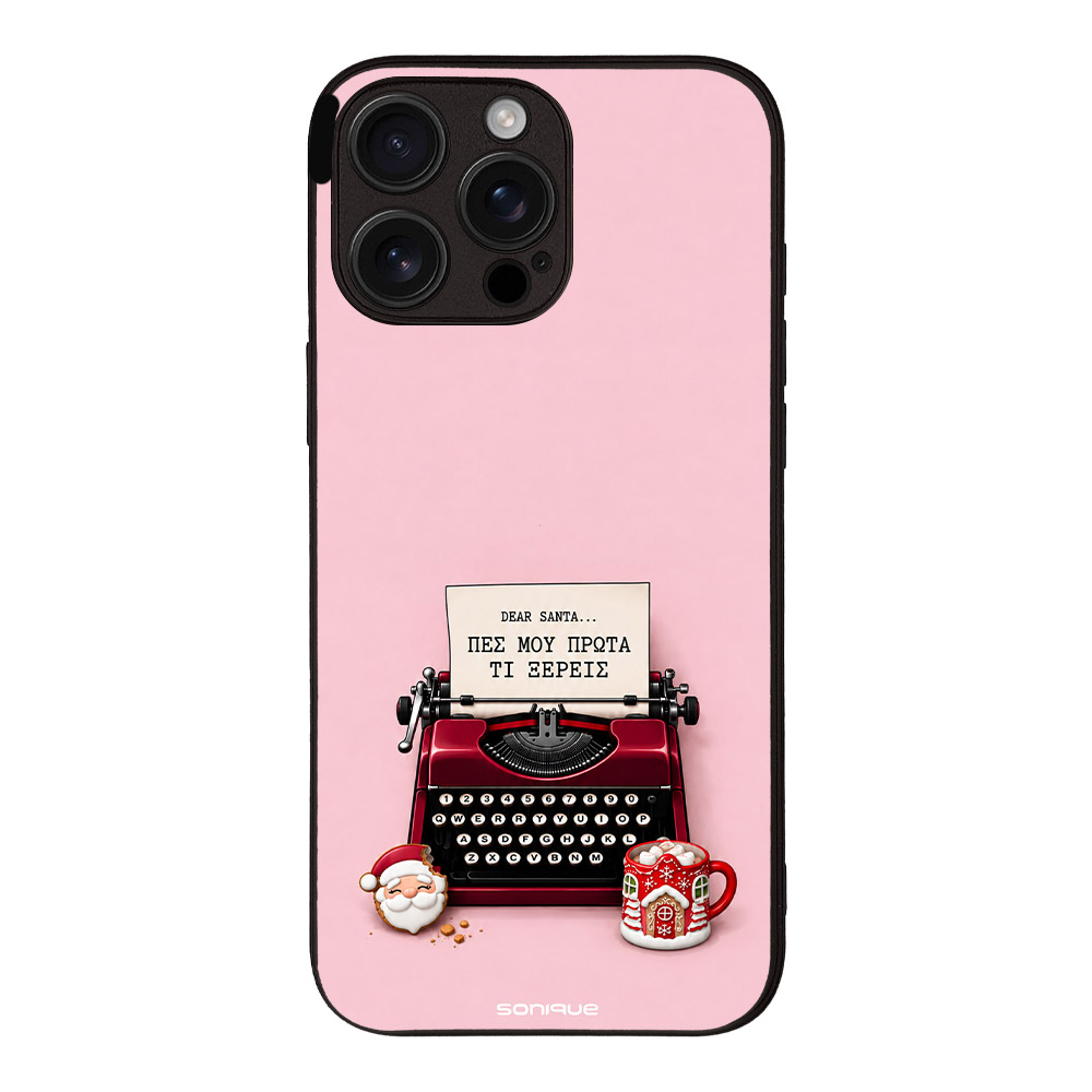Θήκη Sonique It's Christmas Time Series για Apple iPhone 16 Pro Max Dear Santa – Female