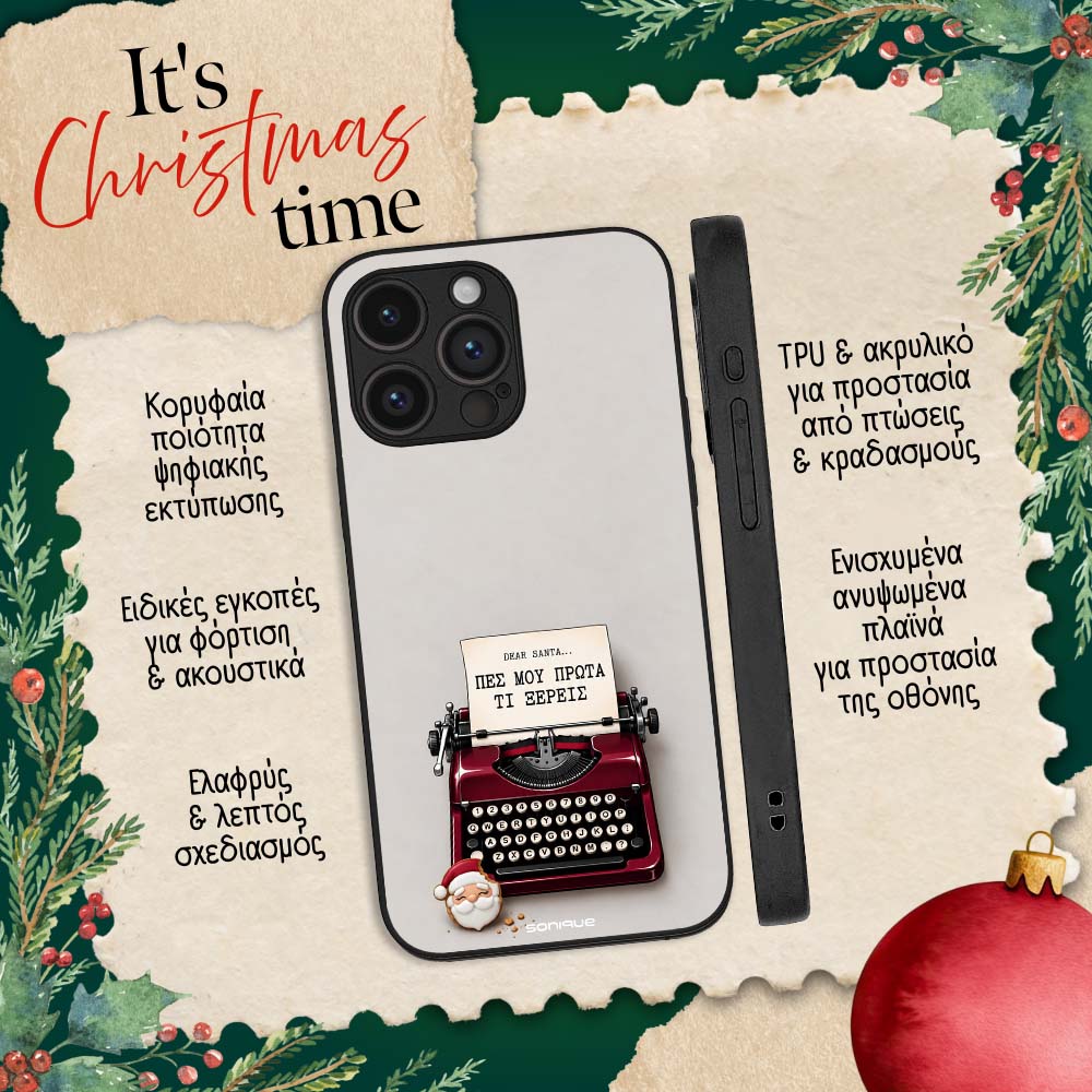 Θήκη Sonique It's Christmas Time Series για Google Pixel 9 5G Dear Santa – Men