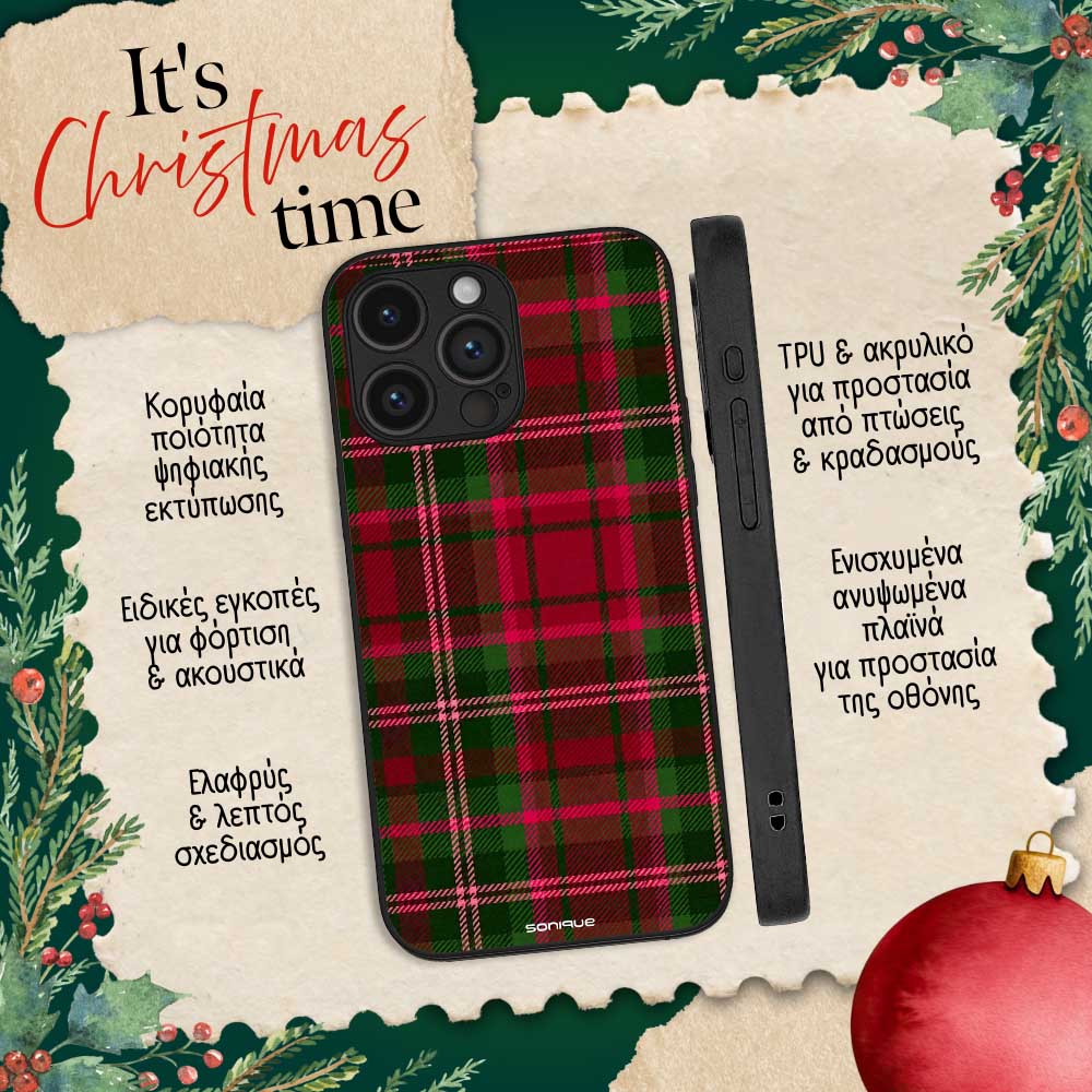 Θήκη Sonique It's Christmas Time Series για Google Pixel 9 Pro 5G Καρό