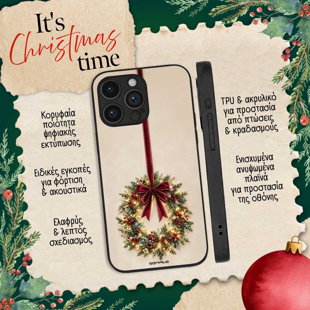 Θήκη Sonique It's Christmas Time Series για Google Pixel 9 Pro 5G Στεφάνι