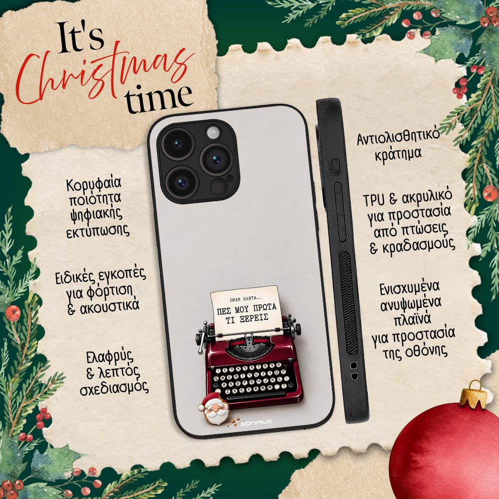 Θήκη Sonique It's Christmas Time Series για Google Pixel 9a 5G Dear Santa – Men