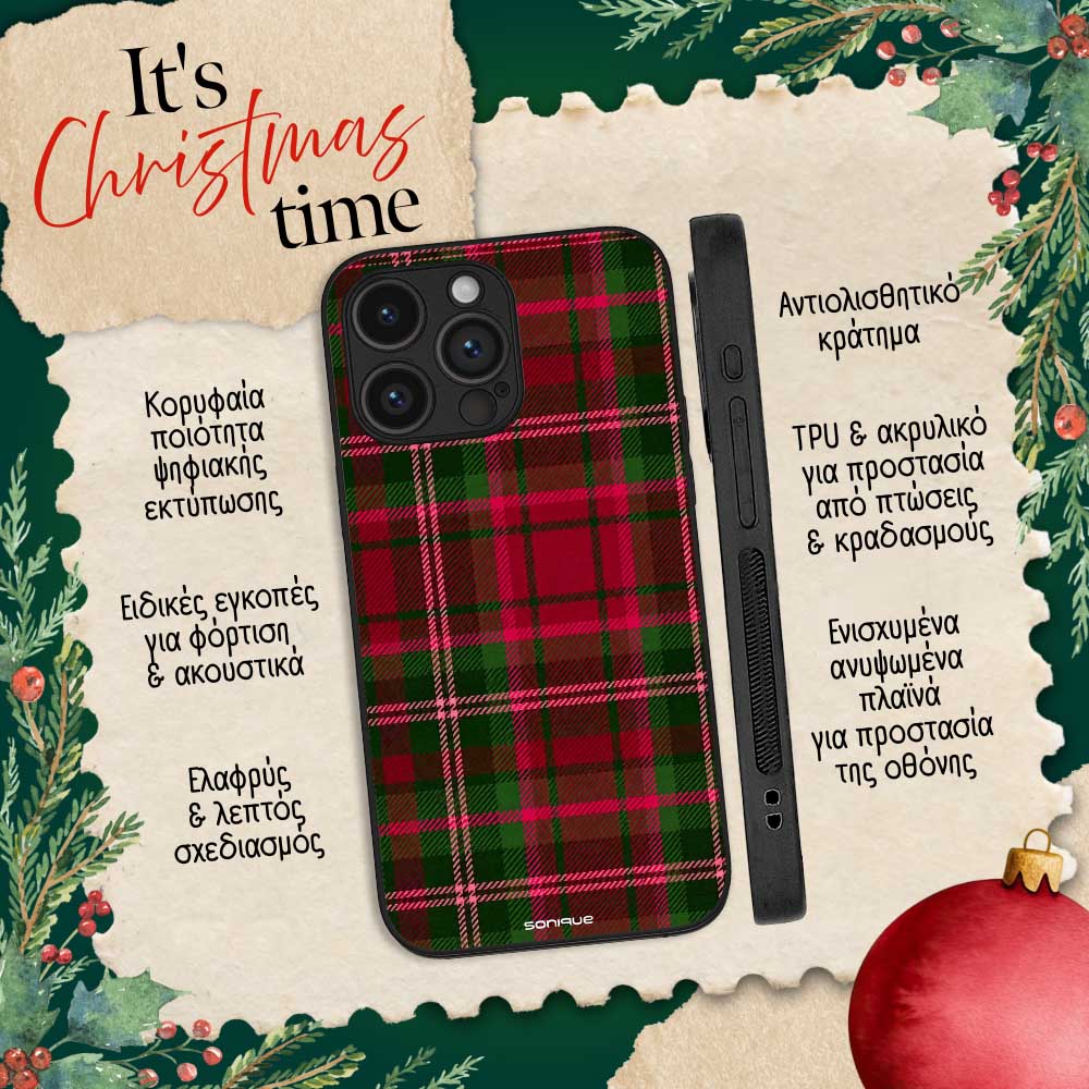 Θήκη Sonique It's Christmas Time Series για VIVO Y01 4G Καρό