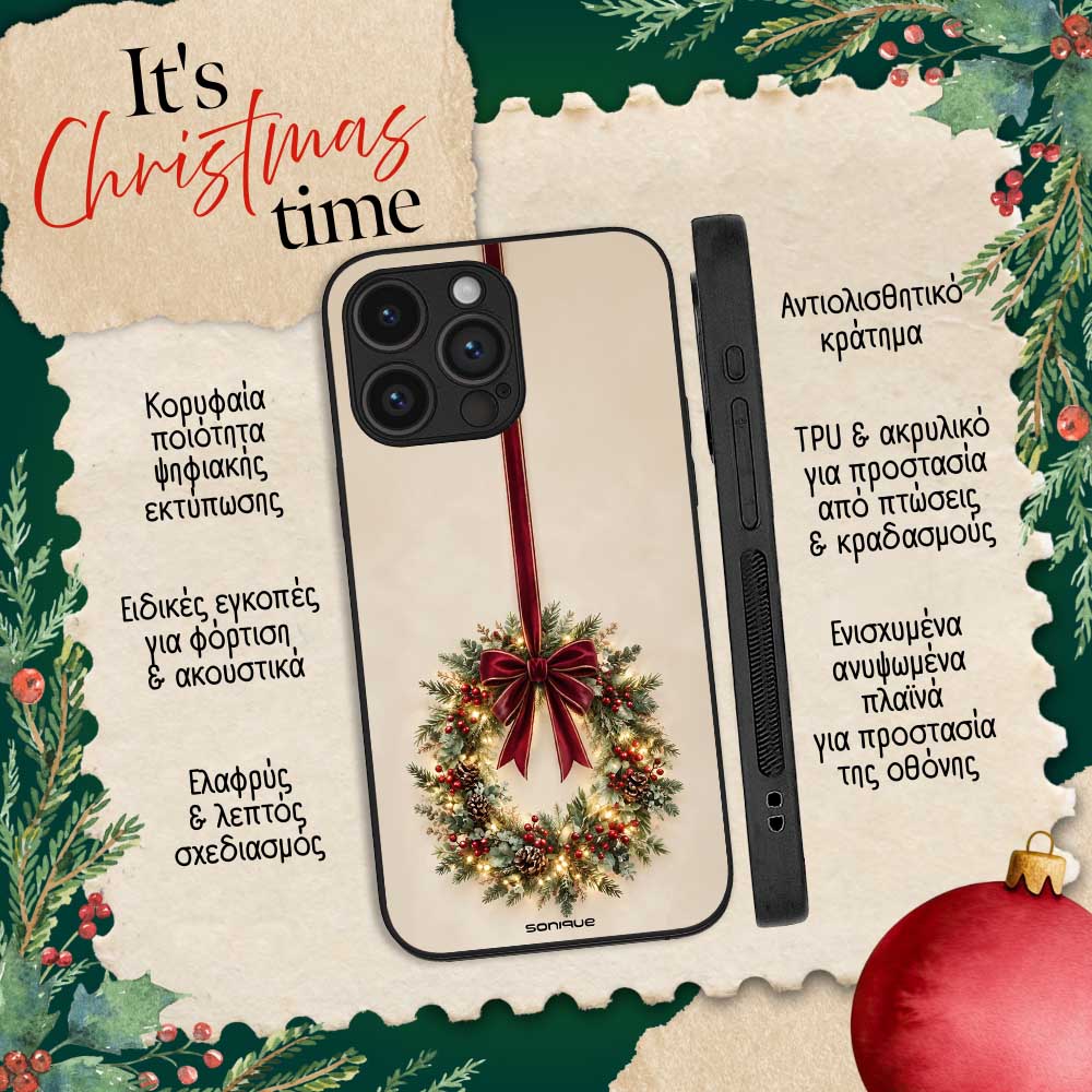 Θήκη Sonique It's Christmas Time Series για VIVO Y01 4G Στεφάνι