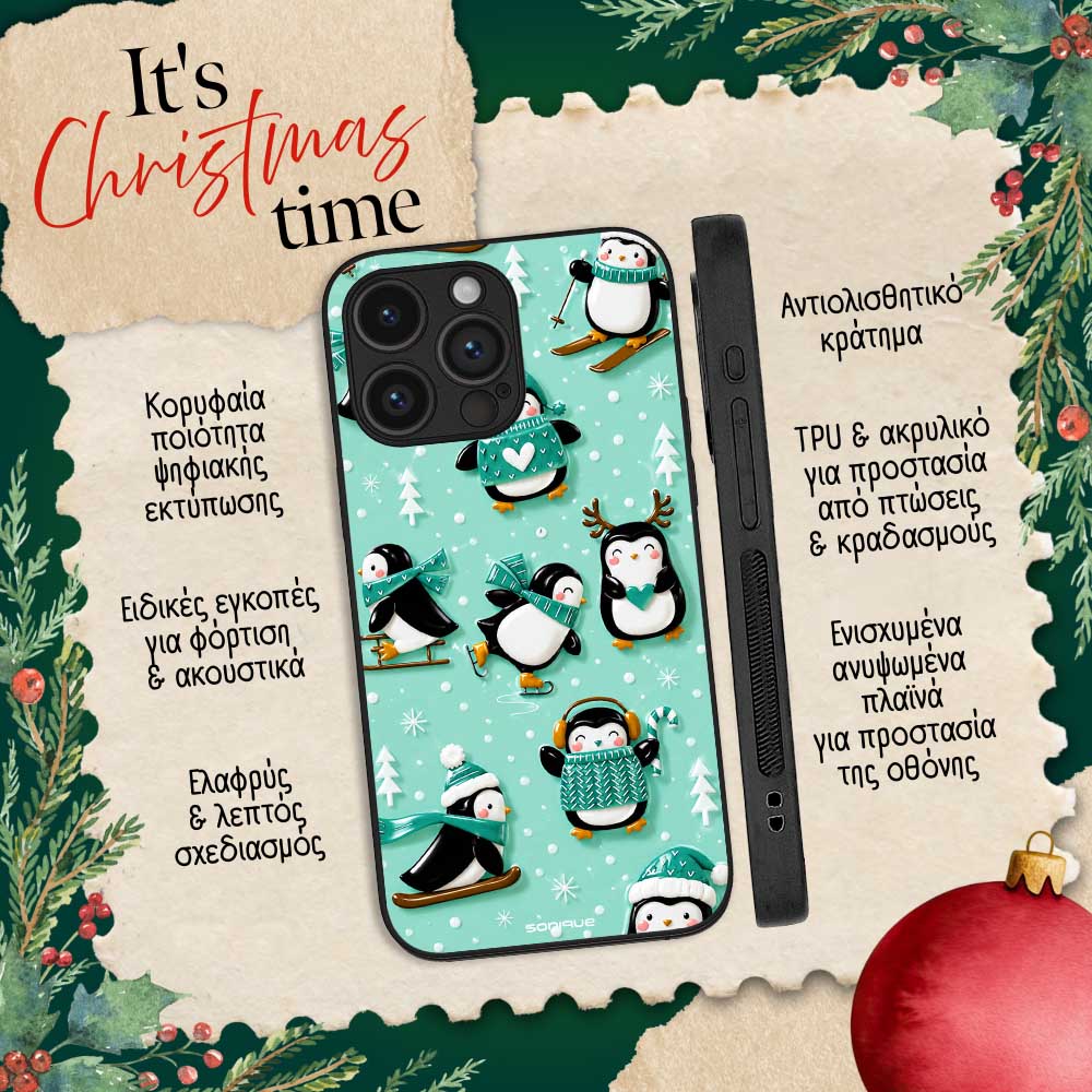 Θήκη Sonique It's Christmas Time Series για VIVO Y35 4G / VIVO Y22 / VIVO Y22S Sweet Penguin