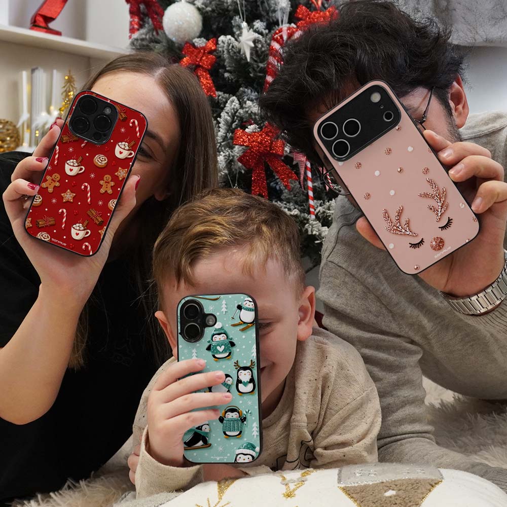 Θήκη Sonique It's Christmas Time Series για VIVO Y74s / VIVO Y76 5G Glitter Reindeer