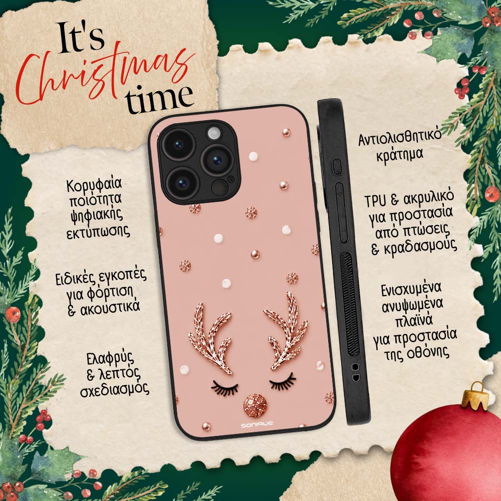 Θήκη Sonique It's Christmas Time Series για VIVO Y74s / VIVO Y76 5G Glitter Reindeer