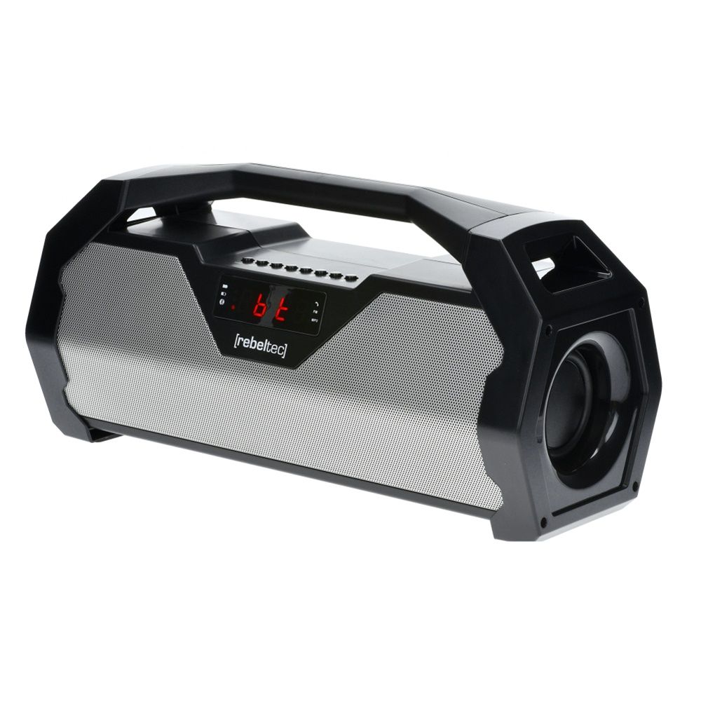 REBELTEC SoundBox 400- boombox BT/FM/USB Μαύρο / Ασημί