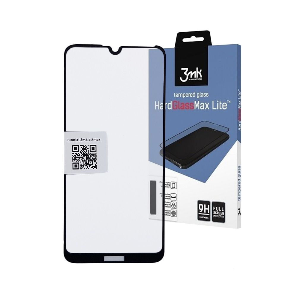 3MK HardGlass Max Lite Full Screen Huawei Y7 2019 Μαύρο