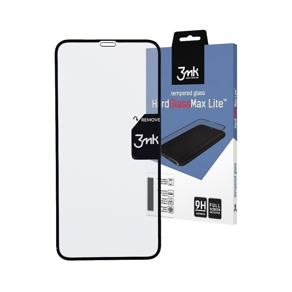 3MK HardGlass Max Lite Full Screen Apple iPhone XR Μαύρο