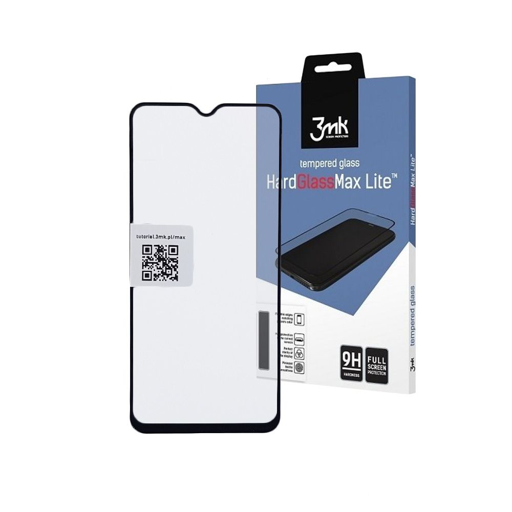 3MK HardGlass Max Lite Full Screen Xiaomi Redmi 9 / Redmi 9T / Poco M3 Μαύρο
