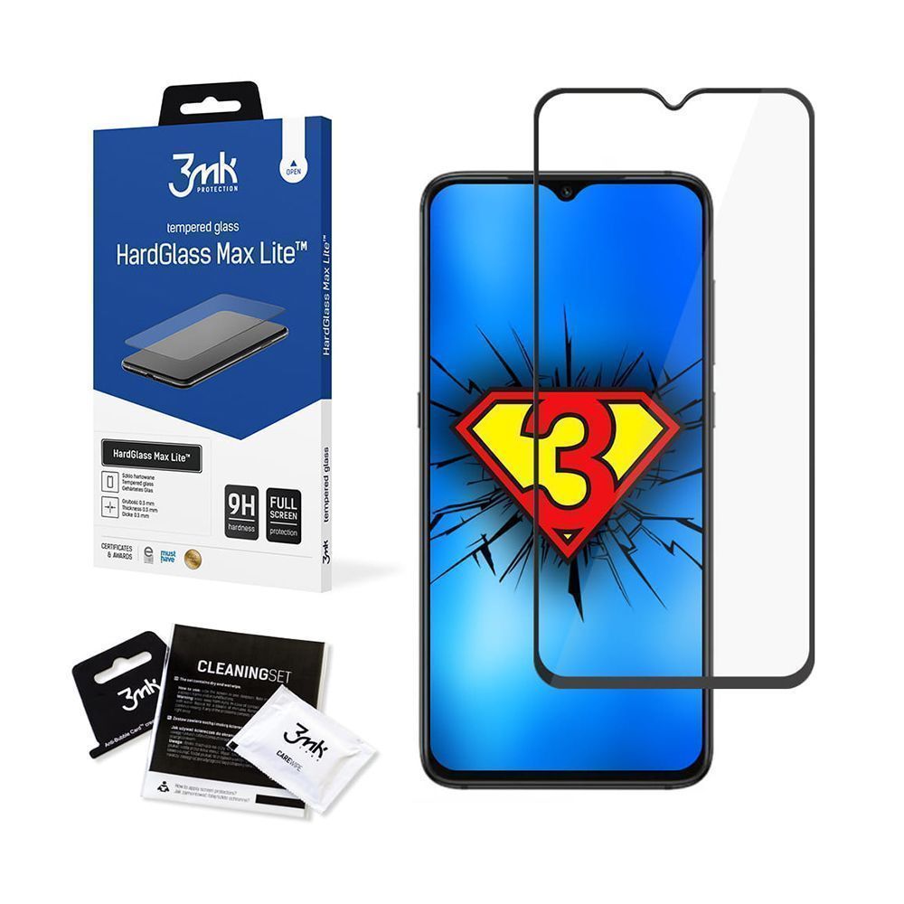 3MK HardGlass Max Lite Full Screen Xiaomi Redmi 9C Μαύρο