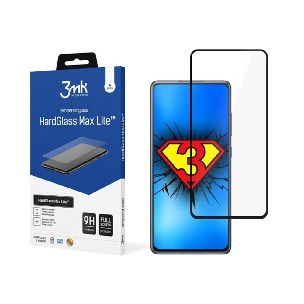 3MK HardGlass Max Lite Full Screen Samsung Galaxy S20 FE 4G/5G Μαύρο