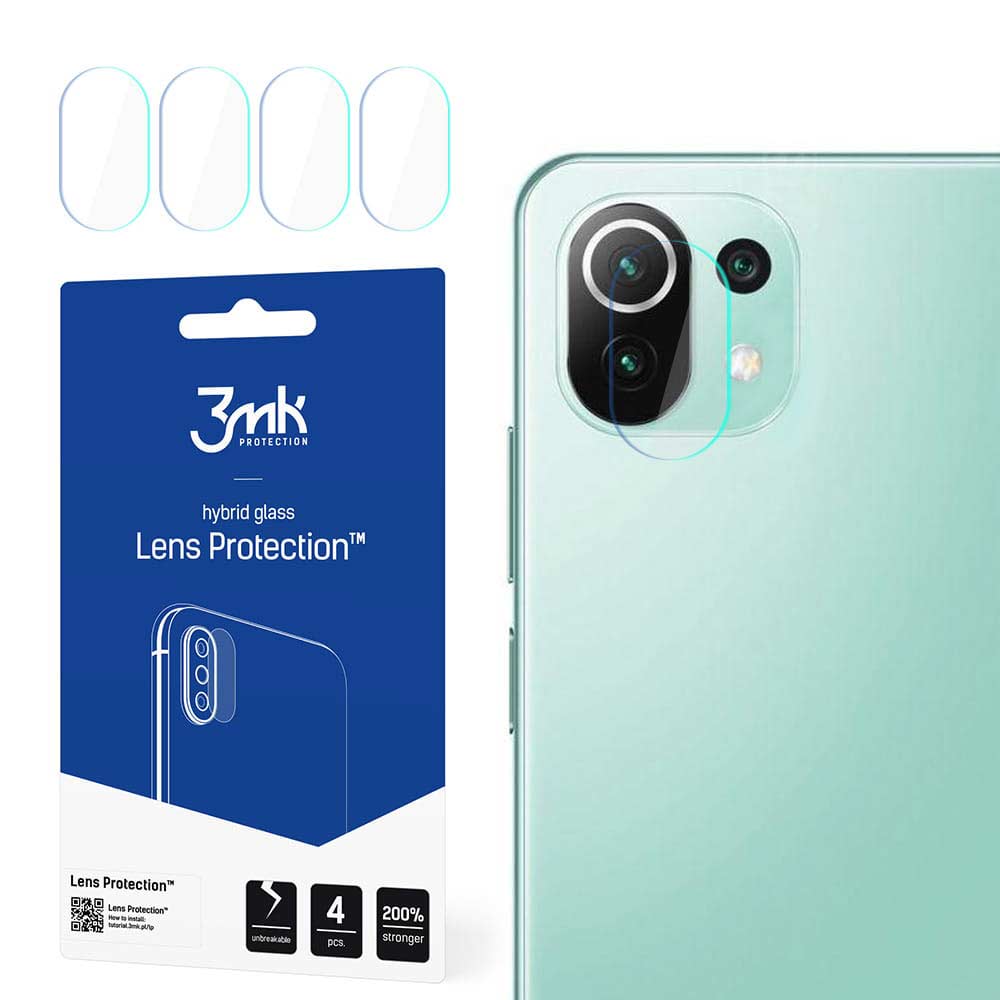 3MK FG Camera Lens Flexible Glass Film Prοtector 7H Xiaomi (4τμ) Mi 11 Lite 4G / Mi 11 Lite 5G