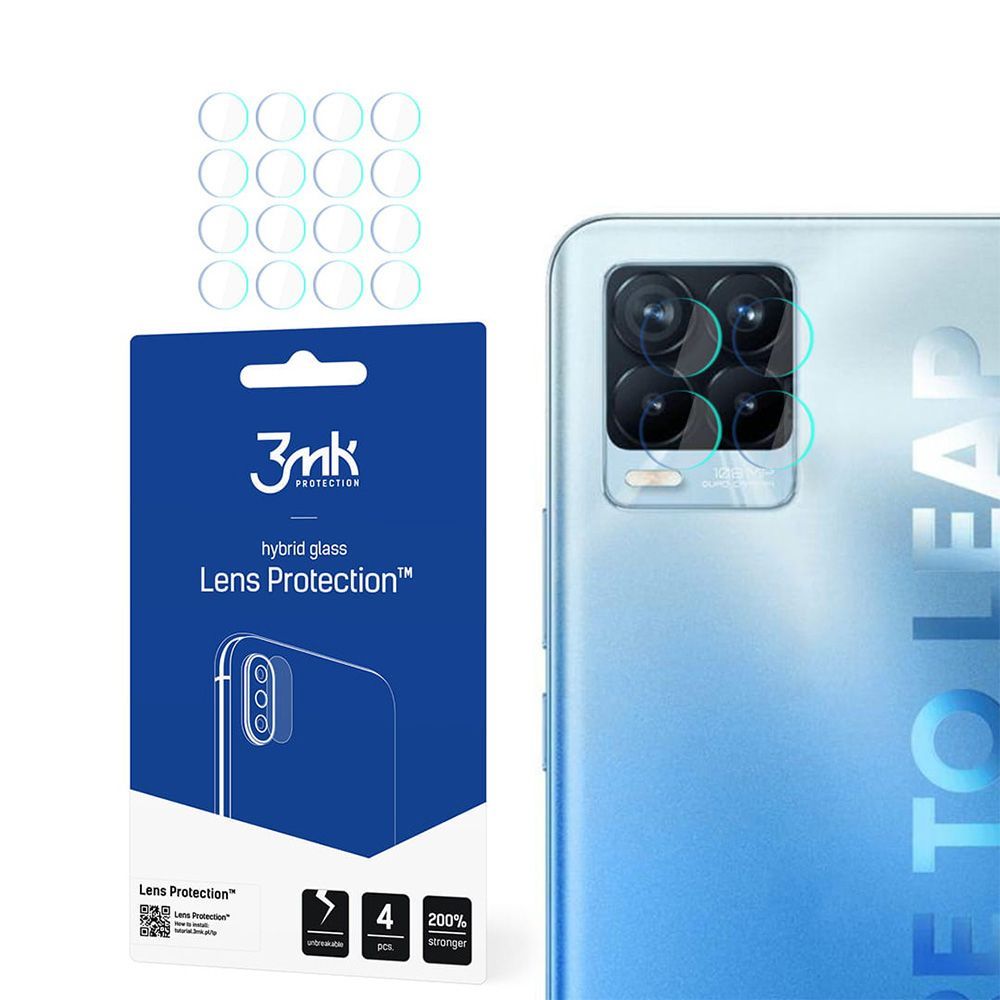 3MK FG Camera Lens Flexible Glass Film Prοtector 7H (4τμ) Realme 8 Pro