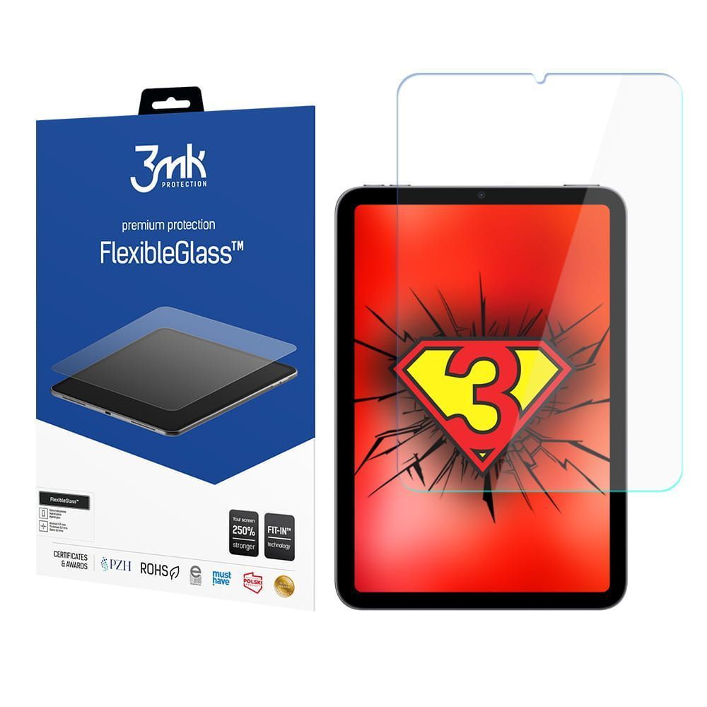 3MK Flexible Tablet Tempered Glass 7H Apple iPad mini 2021 8.3" 6th Gen / iPad mini 2024 8.3" 7th Gen