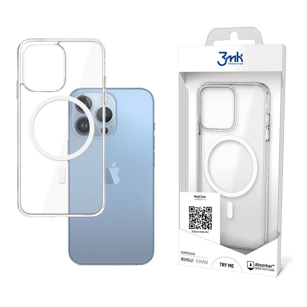 Θήκη Σιλικόνης 3MK MagCase Apple iPhone 13 Pro Διάφανο