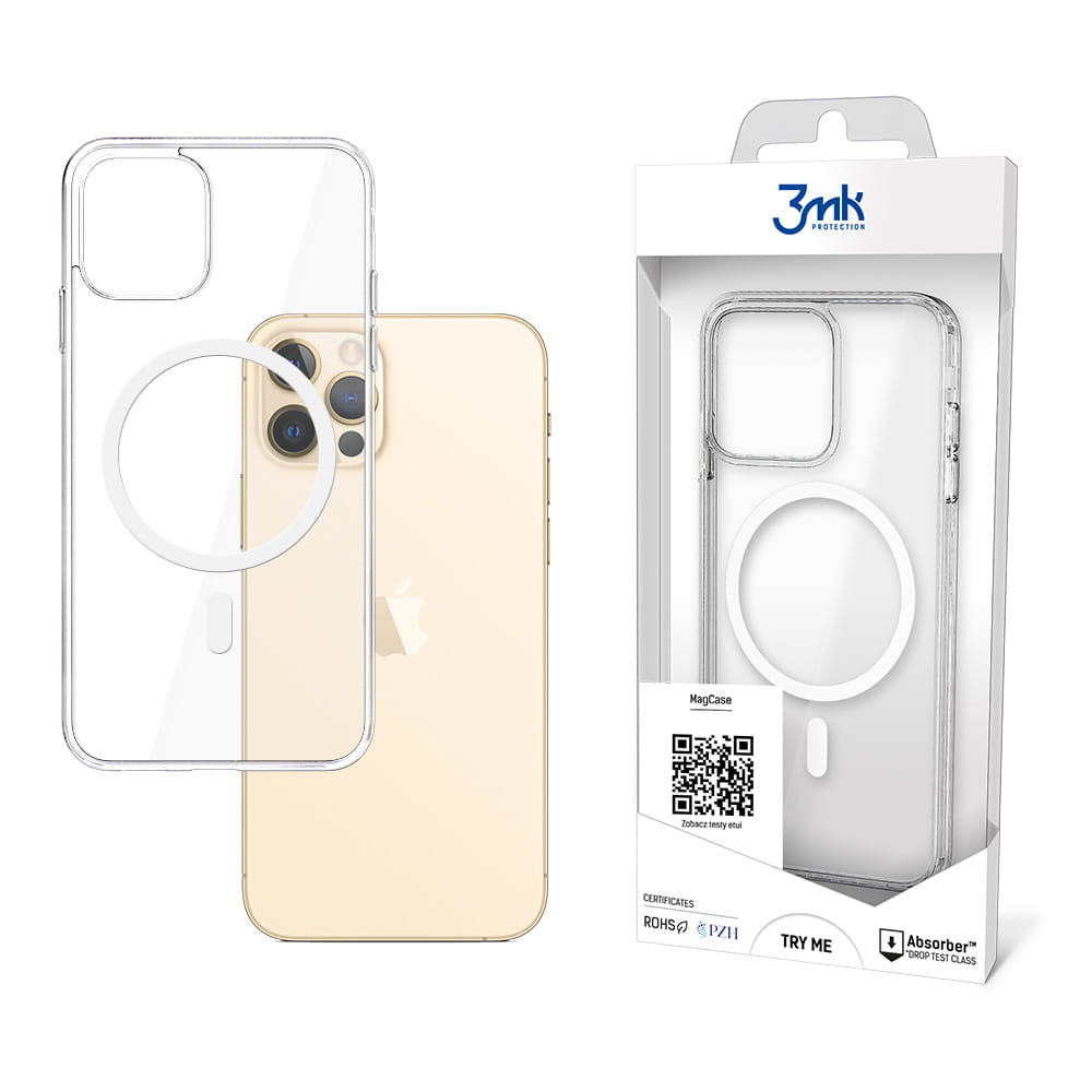 Θήκη Σιλικόνης 3MK MagCase Apple iPhone 12 Pro Max Διάφανο