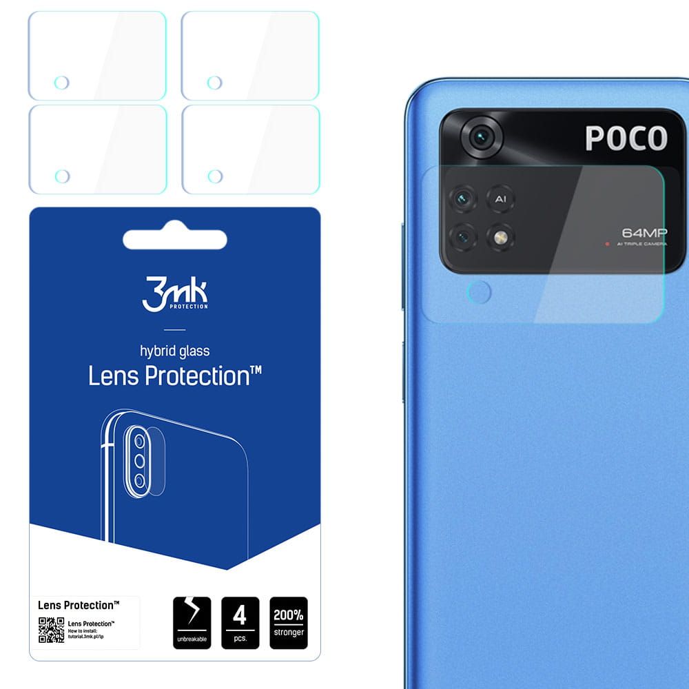 3MK FG Camera Lens Flexible Glass Film Prοtector 7H Xiaomi (4τμ) Poco M4 Pro 4G
