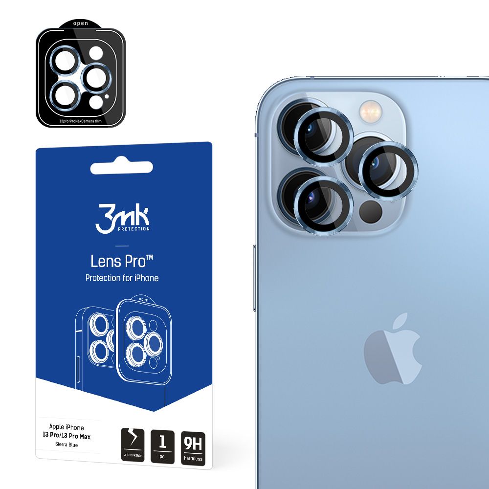 3MK Lens Protection Pro Προστασία Κάμερας Apple iPhone 13 Pro / iPhone 13 Pro Max Blue