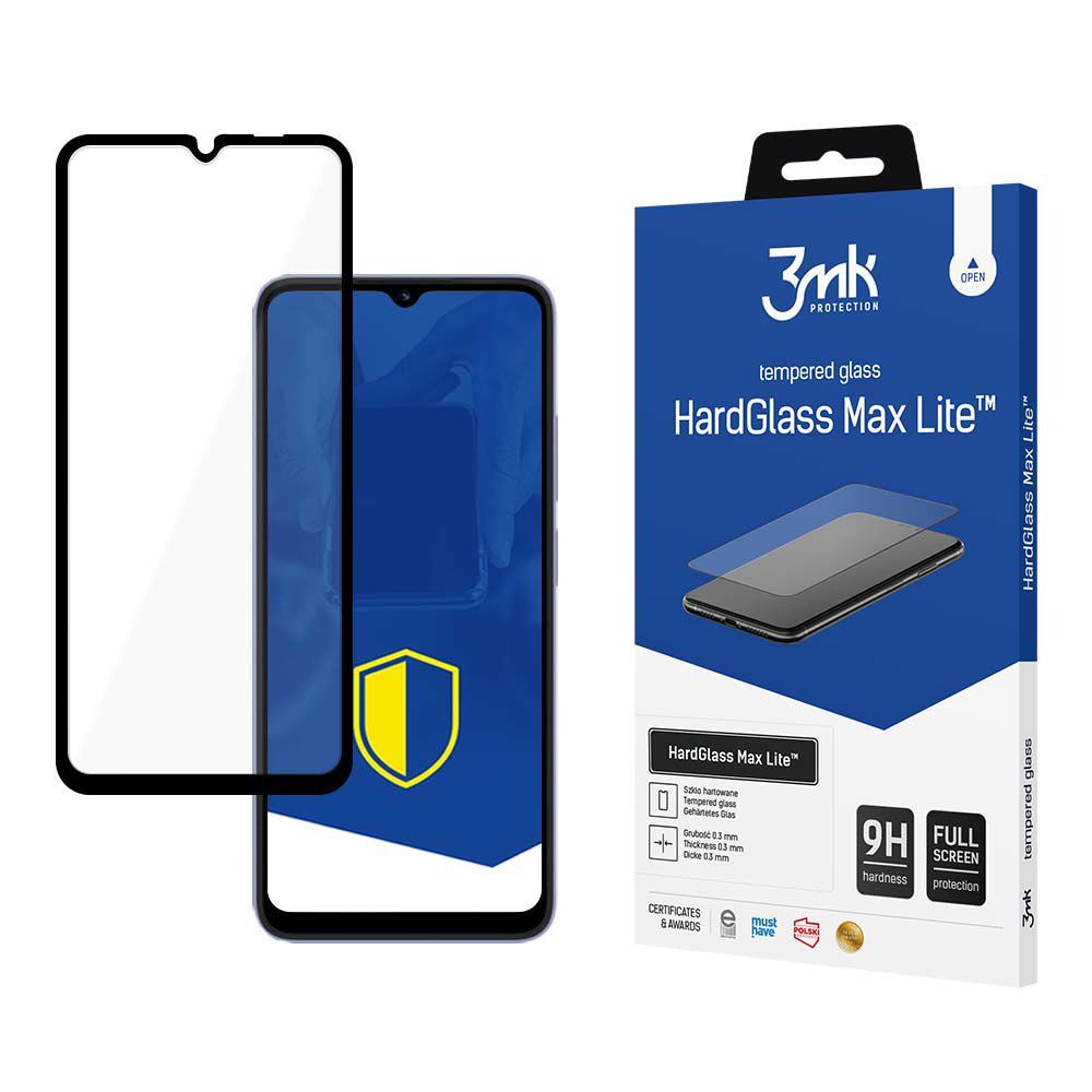 3MK HardGlass Max Lite Full Screen Xiaomi Redmi 12C Μαύρο