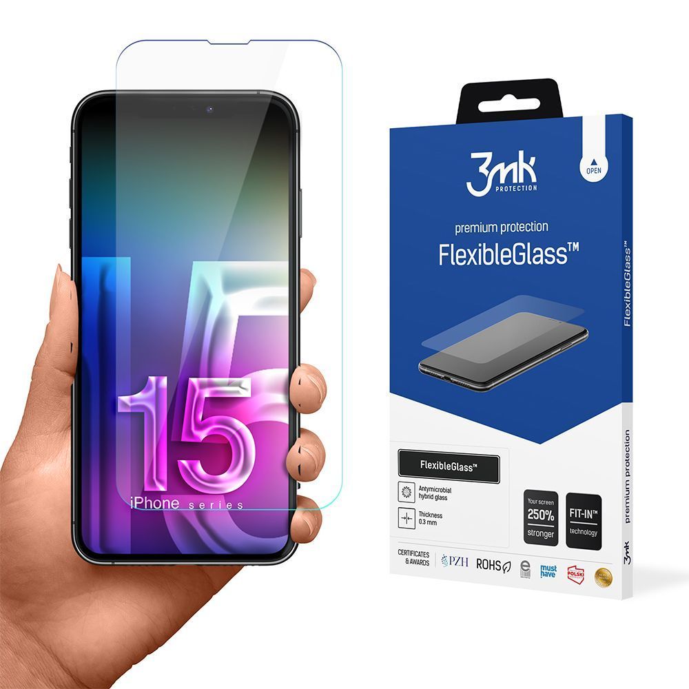 3MK Flexible Tempered Glass 7H Apple iPhone 15 Plus