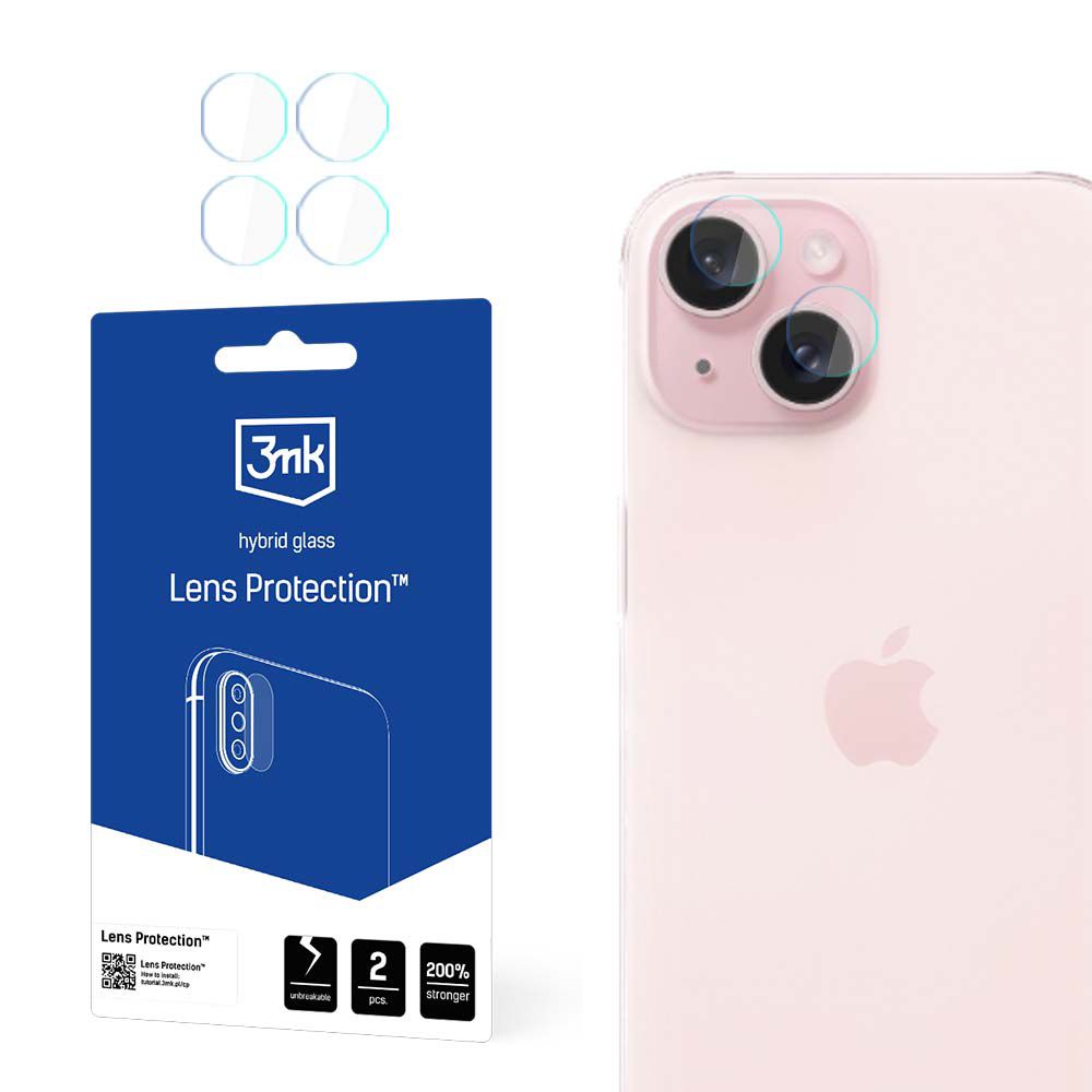 3MK FG Camera Lens Flexible Glass Film Prοtector 7H Apple (4τμ) iPhone 15