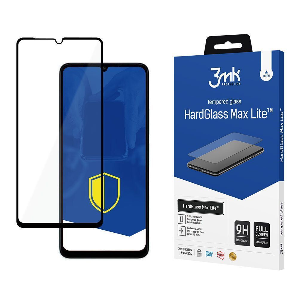 3MK HardGlass Max Lite Full Screen Xiaomi Redmi 13C 4G / Redmi 13C 5G / Poco C65 4G Μαύρο