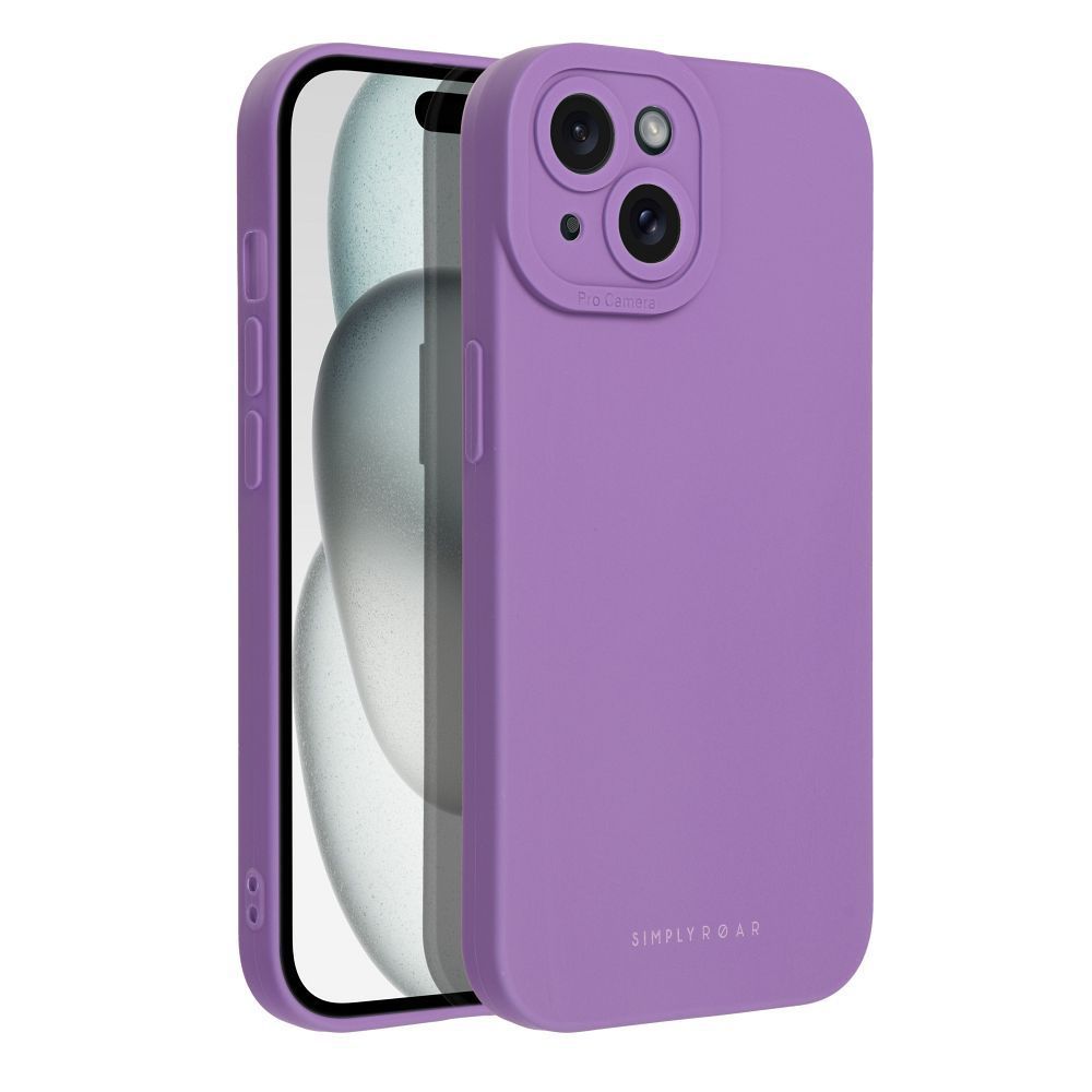 Θήκη Σιλικόνης Roar Luna Apple iPhone 15 Βιολετί