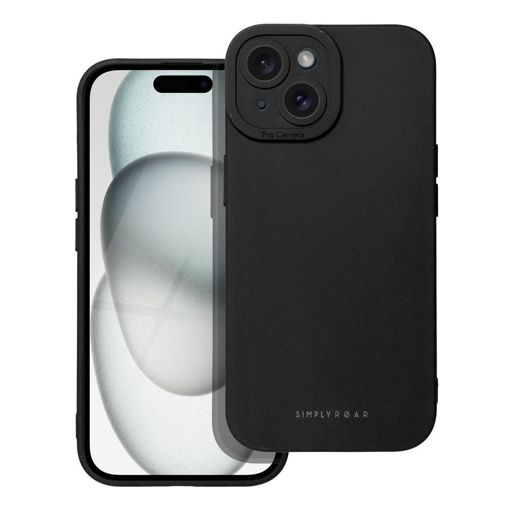 Θήκη Σιλικόνης Roar Luna Apple iPhone 15 Μαύρο