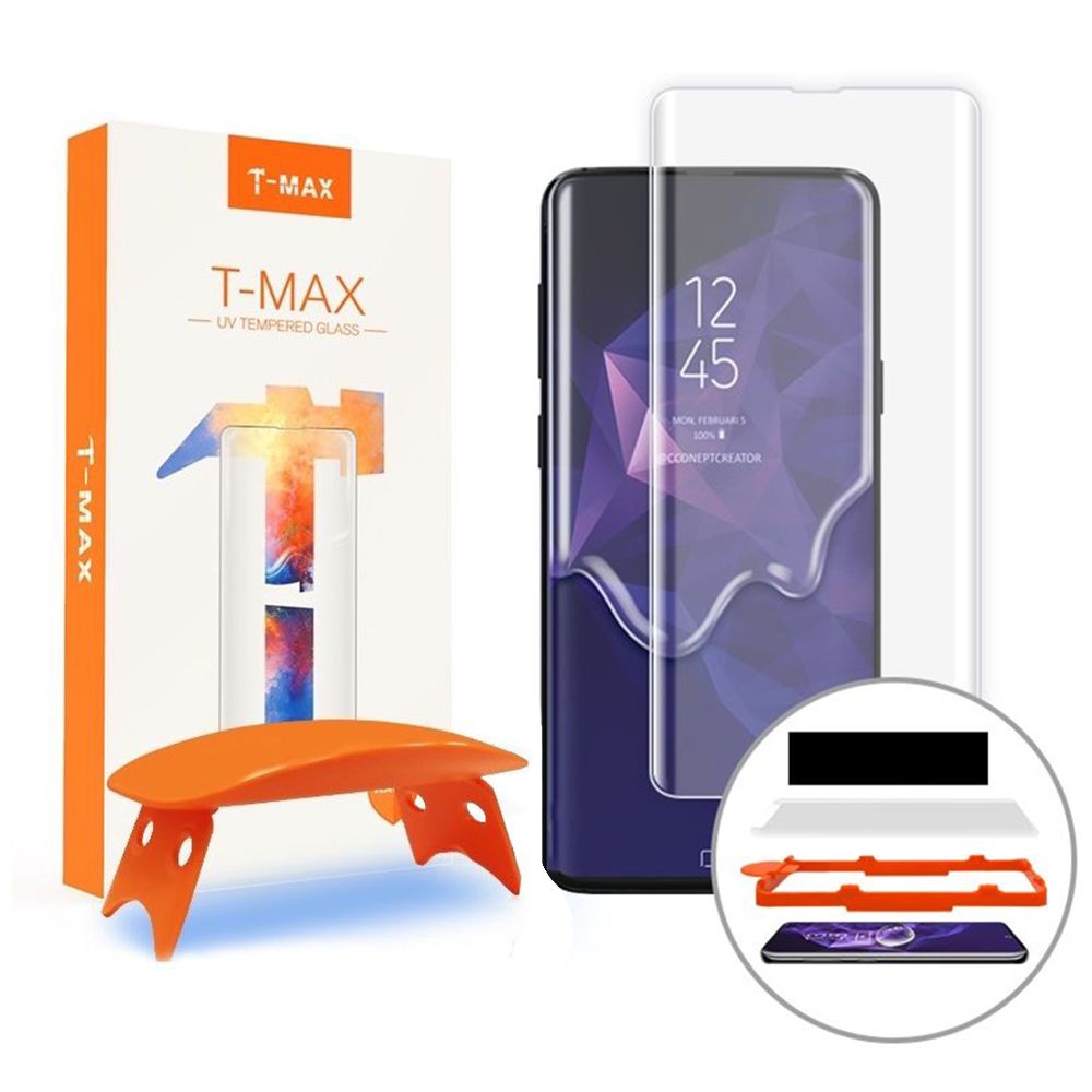 T-MAX UV Glass Samsung + Λάμπα UV Galaxy S10 Διάφανο