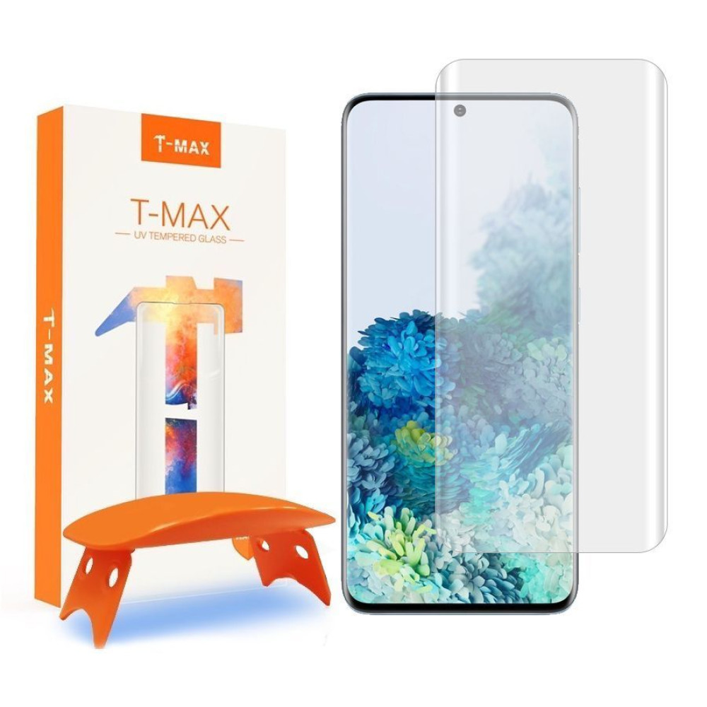 T-MAX UV Glass Samsung + Λάμπα UV Galaxy S20 Ultra Διάφανο