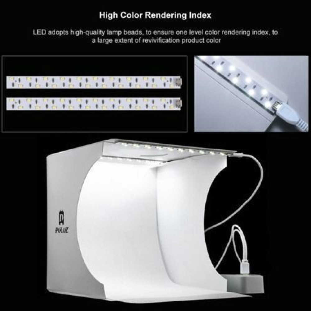 Puluz Φωτογραφικό Στούντιο Προϊόντων με LED Φωτισμό 22x23x24cm