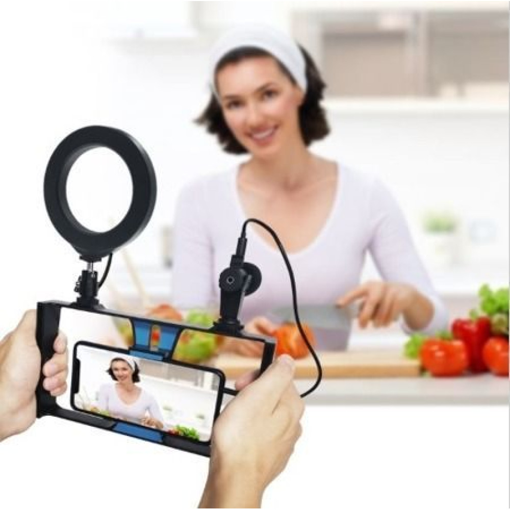 Ring light Led Vlogging Live for Smartphone 4,6 inches