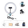 Ring Light Puluz 1,1m Tripod Mount + 10 inch 26cm RGBW LED Ring Vlogging Video Light Live