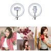 Ring Light Puluz 1,1m Tripod Mount + 10 inch 26cm RGBW LED Ring Vlogging Video Light Live